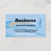 圧力洗浄式パワーウォッシャーブルークリーニング 名刺 (正面)