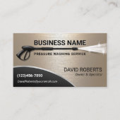圧力洗浄式パワーウォッシャー金ゴールド金属洗浄 名刺 (正面)