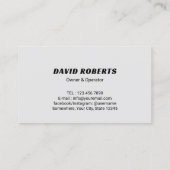 圧力洗浄式パワーウォッシャー5スタークリーニング 名刺 (裏面)