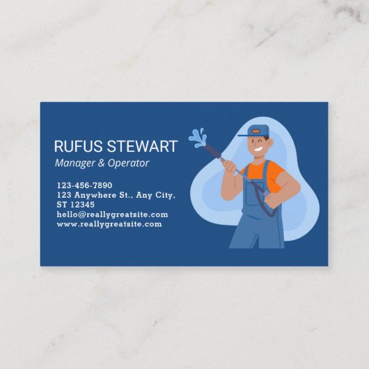 圧力洗浄式パワーハウス洗浄 名刺 (裏面)