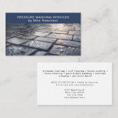 圧力洗浄式洗力式洗ハウス洗浄モダン 名刺 (正面/裏面)