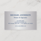 圧力洗浄式洗力式洗ハウス洗浄銀 名刺 (裏面)