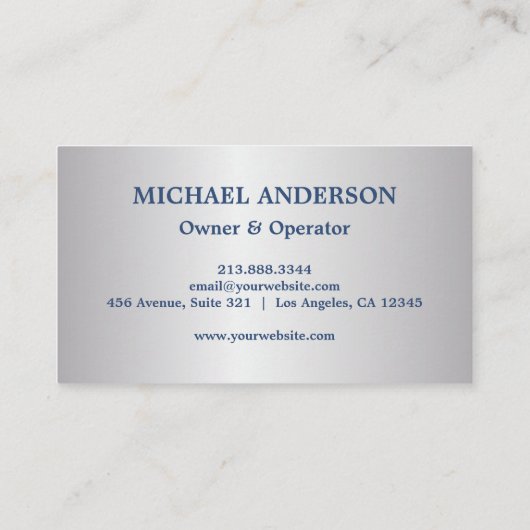 圧力洗浄式洗力式洗ハウス洗浄銀 名刺 (裏面)