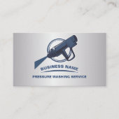圧力洗浄式洗力式洗ハウス洗浄銀 名刺 (正面)