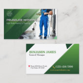 圧力洗浄式洗力式洗ハウス洗浄 名刺 (正面/裏面)