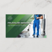 圧力洗浄式洗力式洗ハウス洗浄 名刺 (正面)
