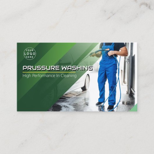 圧力洗浄式洗力式洗ハウス洗浄 名刺 (正面)