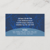 圧力洗浄式洗力式洗ハウス洗浄 名刺 (裏面)