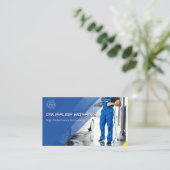 圧力洗浄式洗力式洗ハウス洗浄 名刺 (スタンド正面)