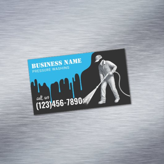 圧力洗浄式洗力式洗ハウス清掃#2 マグネット名刺 (インサイチュ)