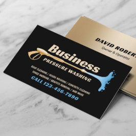 圧力洗浄式洗力洗浄金ゴールド洗浄サービス 名刺