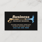 圧力洗浄式洗力洗浄金ゴールド洗浄サービス 名刺 (正面)