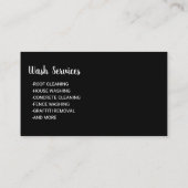 圧力洗浄愛国力洗浄洗浄 名刺 (裏面)