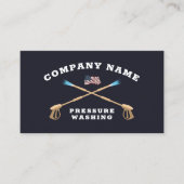 圧力洗浄愛国動力洗浄会社 名刺 (正面)