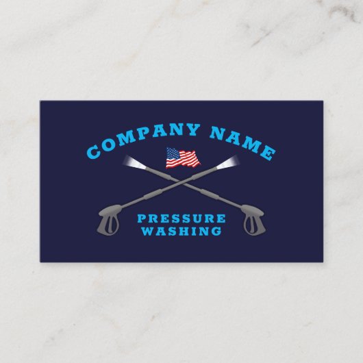 圧力洗浄愛国動力洗浄会社 名刺 (正面)