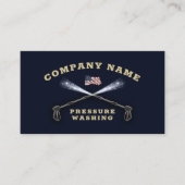 圧力洗浄愛国的なパワー洗浄 名刺 (正面)