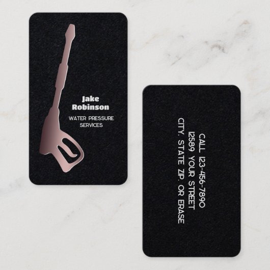 圧力洗浄料 名刺 (正面/裏面)