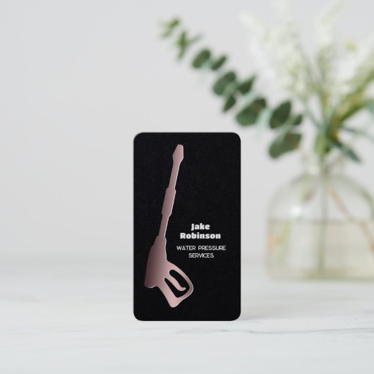 圧力洗浄料 名刺 (スタンド正面)