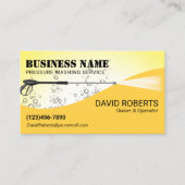 圧力洗浄気泡金ゴールド電力洗浄洗浄 名刺 (正面)