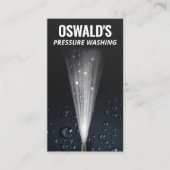 圧力洗浄水がパワー自動詳細をドロップ 名刺 (正面)
