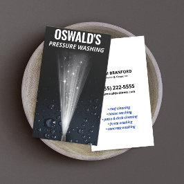 圧力洗浄水がパワー自動詳細をドロップ 名刺