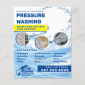 圧力洗浄水スプラッシュハウス洗浄フライヤー チラシ (正面)