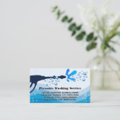 圧力洗浄水スプレー |シャボン玉 名刺 (スタンド正面)