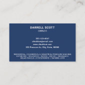 圧力洗浄水噴霧銃海軍 名刺 (裏面)