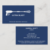 圧力洗浄水噴霧銃海軍 名刺 (正面/裏面)