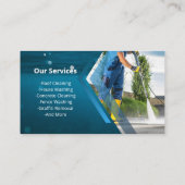 圧力洗浄水洗式水洗式ブルーシークリーニング 名刺 (裏面)