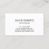 圧力洗浄水洗式青い洗ストライプ浄 名刺 (裏面)