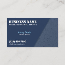 圧力洗浄水洗水滴 名刺