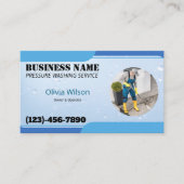 圧力洗浄水洗水滴 名刺 (正面)