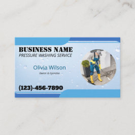 圧力洗浄水洗水滴 名刺