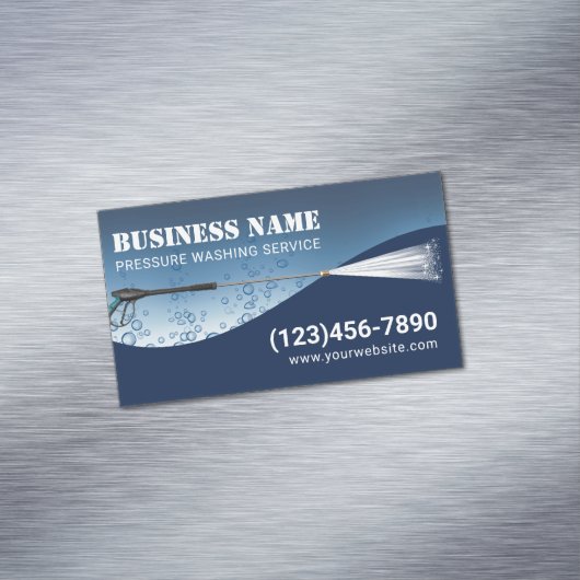 圧力洗浄水滴動力洗浄洗浄 マグネット名刺 (インサイチュ)