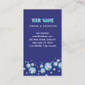 圧力洗浄水滴動力洗浄洗浄 名刺 (裏面)