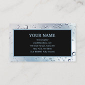 圧力洗浄水滴動力洗浄洗浄 名刺 (裏面)