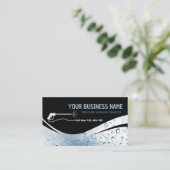 圧力洗浄水滴動力洗浄洗浄 名刺 (スタンド正面)