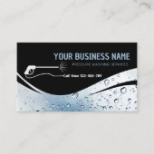 圧力洗浄水滴動力洗浄洗浄 名刺 (正面)