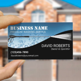 圧力洗浄水滴洗浄 名刺