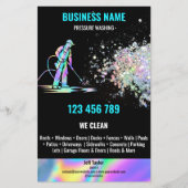 圧力洗浄用動力駆動路洗浄 チラシ (正面)