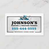 圧力洗浄絵画と名刺 名刺 (正面)