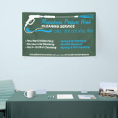 圧力洗浄緑洗式洗力洗剤ショップ 横断幕 (トレードショー)