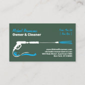 圧力洗浄緑色洗式洗力洗浄 名刺 (裏面)