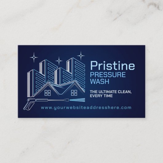 圧力洗浄設備 名刺 (正面)
