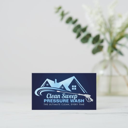圧力洗浄設備 名刺 (スタンド正面)