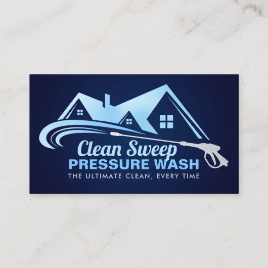 圧力洗浄設備 名刺 (正面)