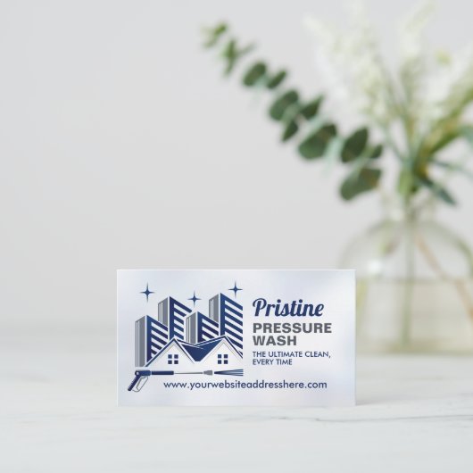 圧力洗浄設備 名刺 (スタンド正面)