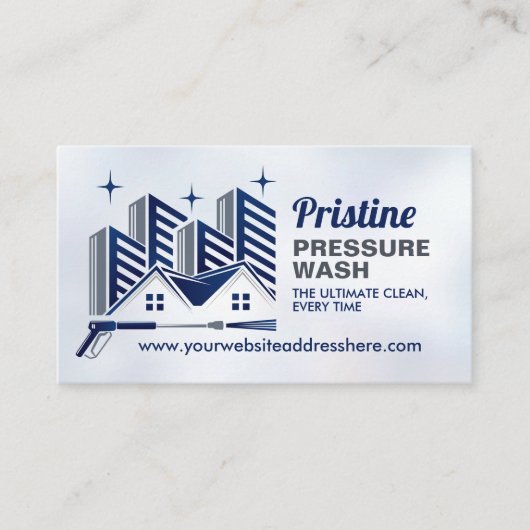 圧力洗浄設備 名刺 (正面)
