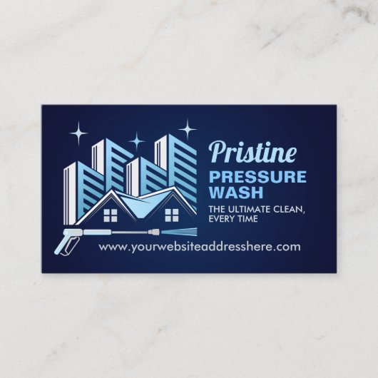 圧力洗浄設備 名刺 (正面)